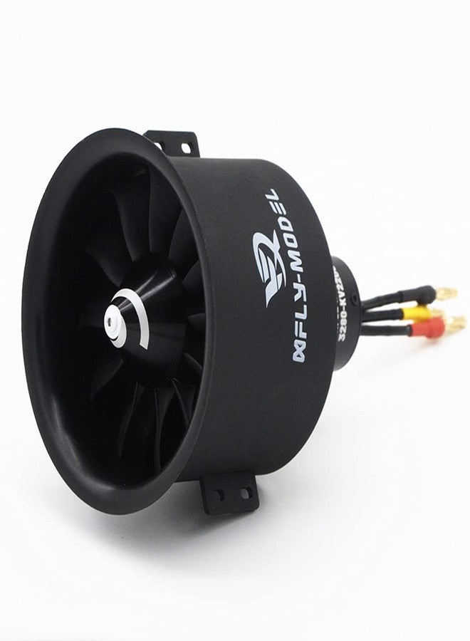 XFLY-MODEL 80mm 12 Blades EDF Ducted Fan with 6S Brushless Inrunner 3280-KV2200 Motor Model Jet Aircraft - Image 1